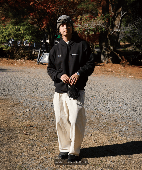 【Black】logo hoodie