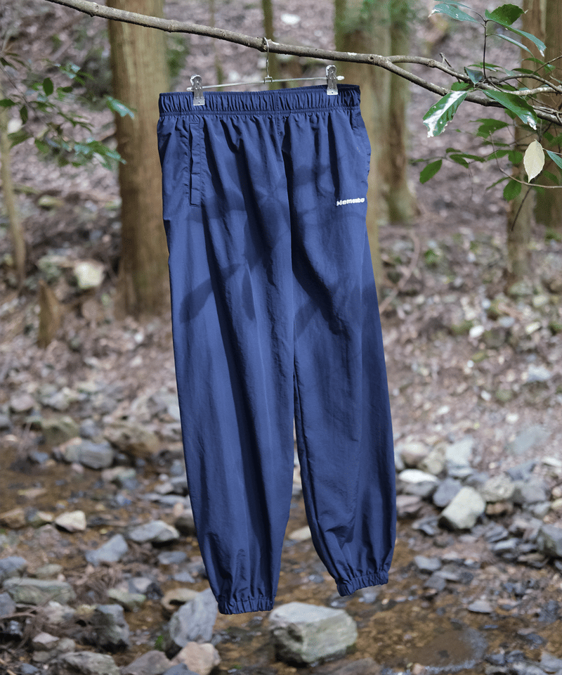 Navy】nylon track pants | Memento