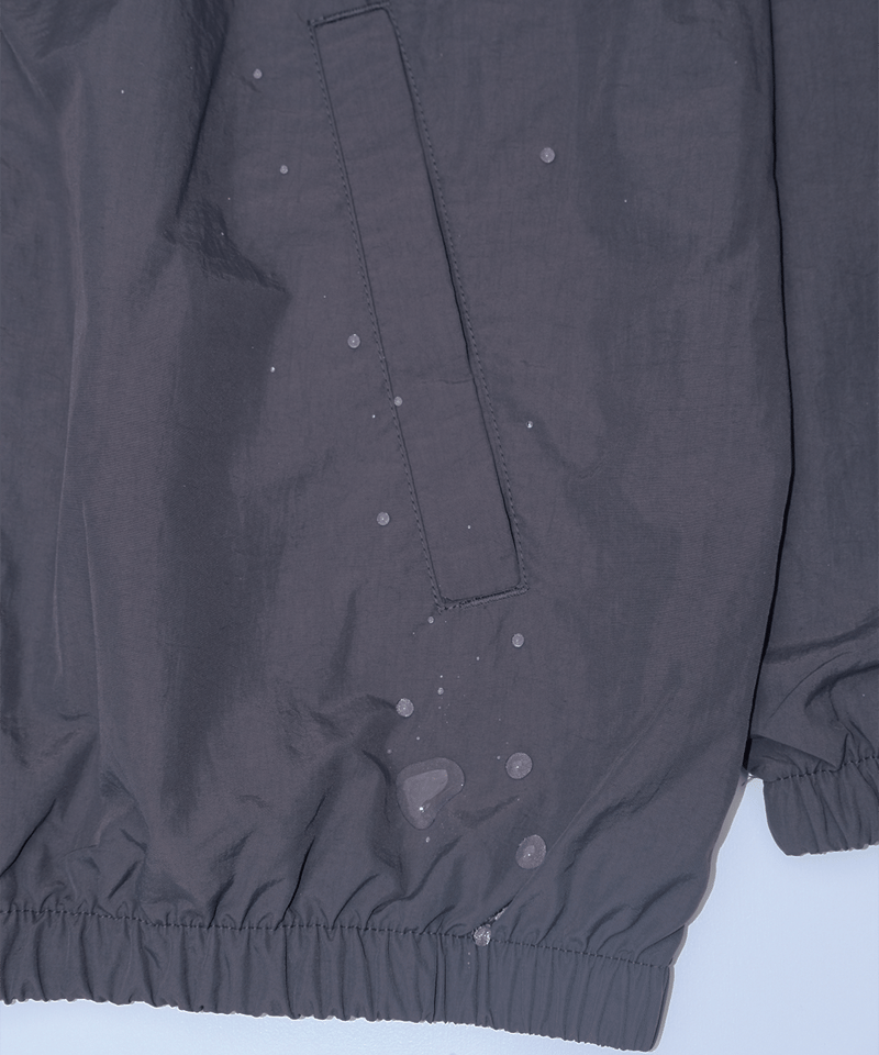 Charcoal】nylon track jacket | Memento