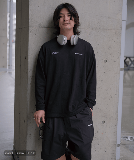 【Black】M/T logo L/S tee