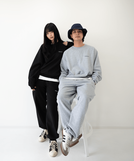 【Gray】raglan sleeve sweat