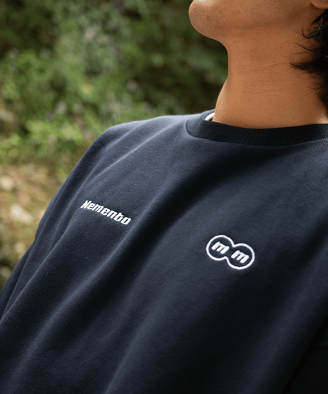 【Navy】logo sweat