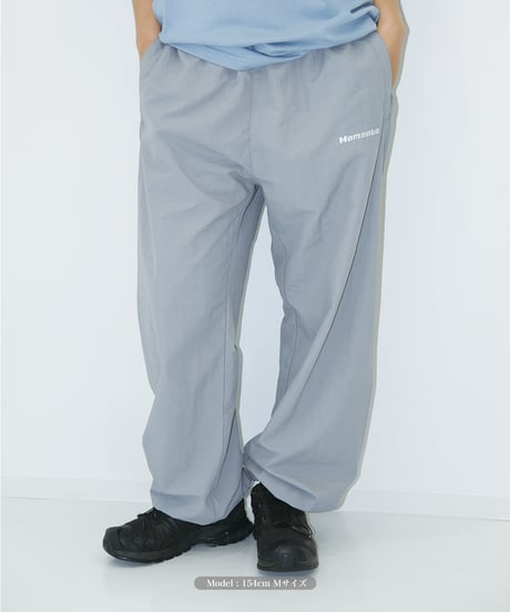 【Gray】nylon track pants