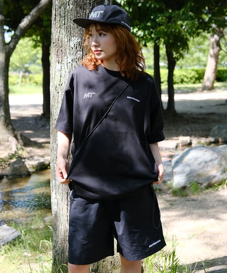 【Black】撥水加工 nylon shorts