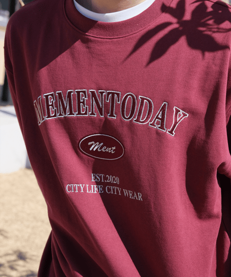 【Burgundy】College Sweat