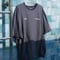 【Navy】裾ドローコード border tee