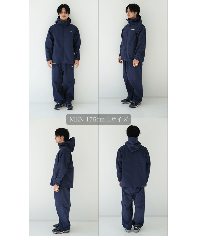Navy】撥水加工＆2WAY Nylon Pants | Memento