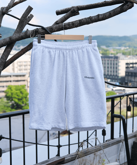 【Gray】 sweat short pants