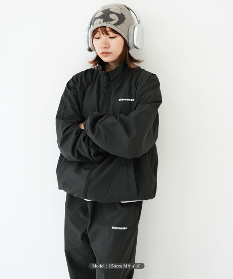 【Khaki】nylon track jacket