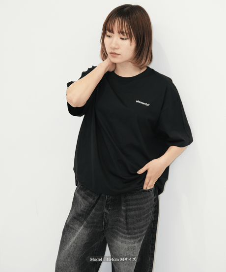 【Black】logo tee