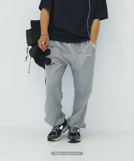 【Gray】nylon track pants