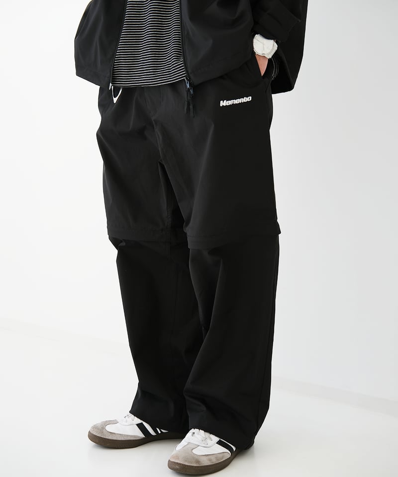 Black】撥水加工＆2WAY Nylon Pants | Memento