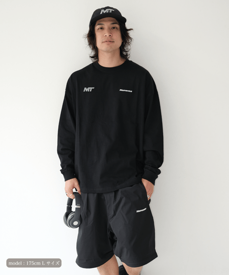 【Black】M/T logo L/S tee