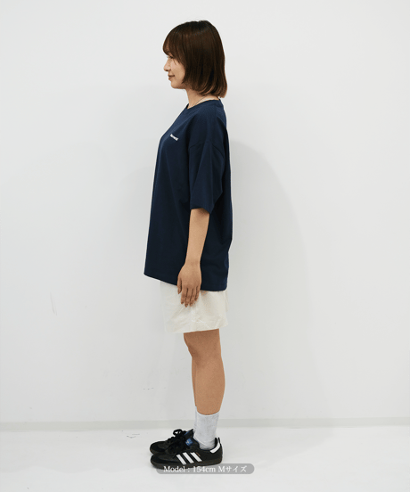 【Navy】logo tee