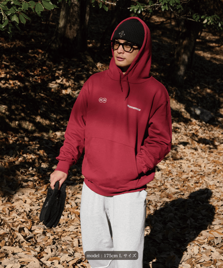 【Red】logo hoodie