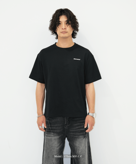 【Black】logo tee