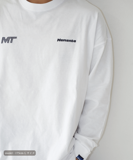 【White】M/T logo L/S tee