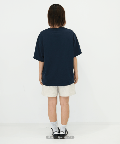 【Navy】logo tee