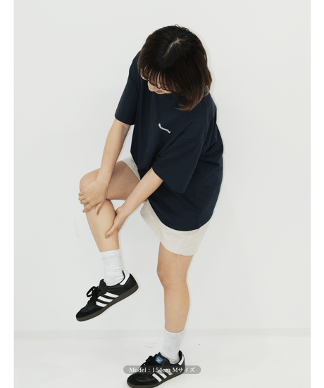 【Navy】logo tee
