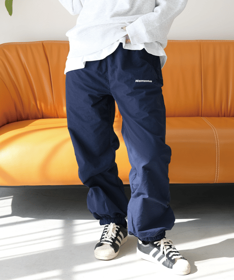 【Navy】nylon track pants