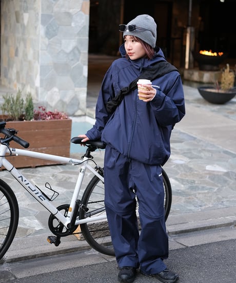 【Navy】撥水加工＆2WAY Nylon Pants