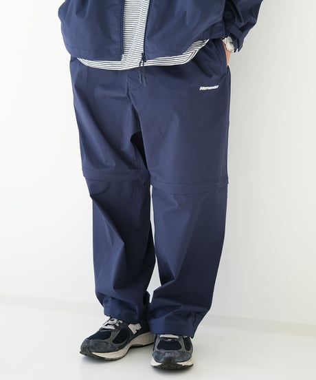 【Navy】撥水加工＆2WAY Nylon Pants