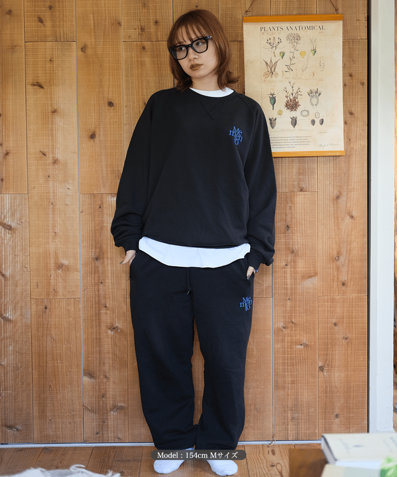 Black】emblem sweat pants | Memento