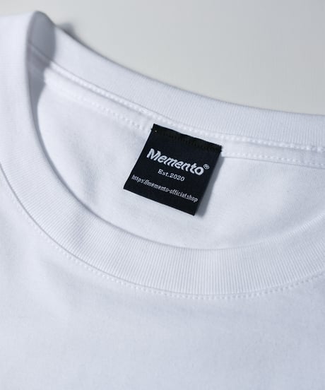 【White】logo tee