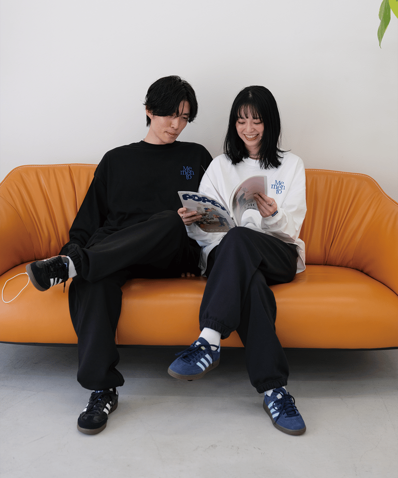 Black】emblem L/S tee | Memento