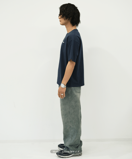 【Navy】logo tee