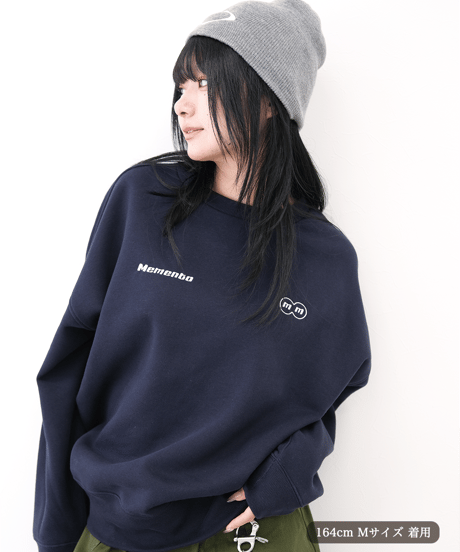 【Navy】logo sweat