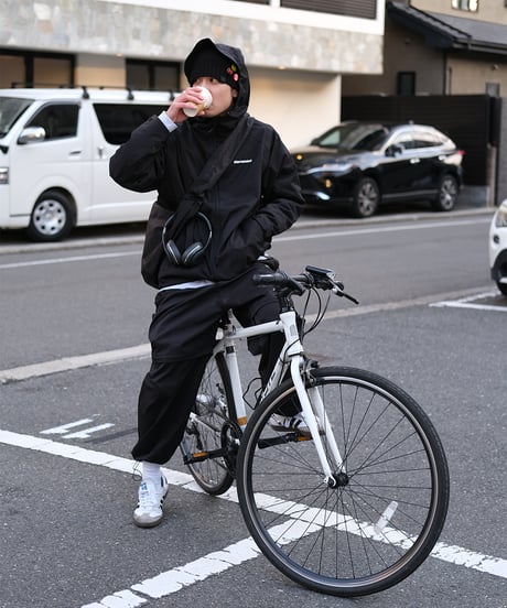 【Black】撥水加工＆2WAY Nylon Jacket