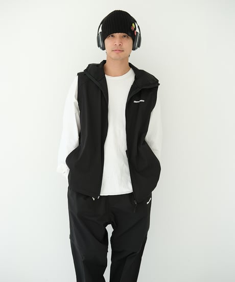 【Black】撥水加工＆2WAY Nylon Jacket
