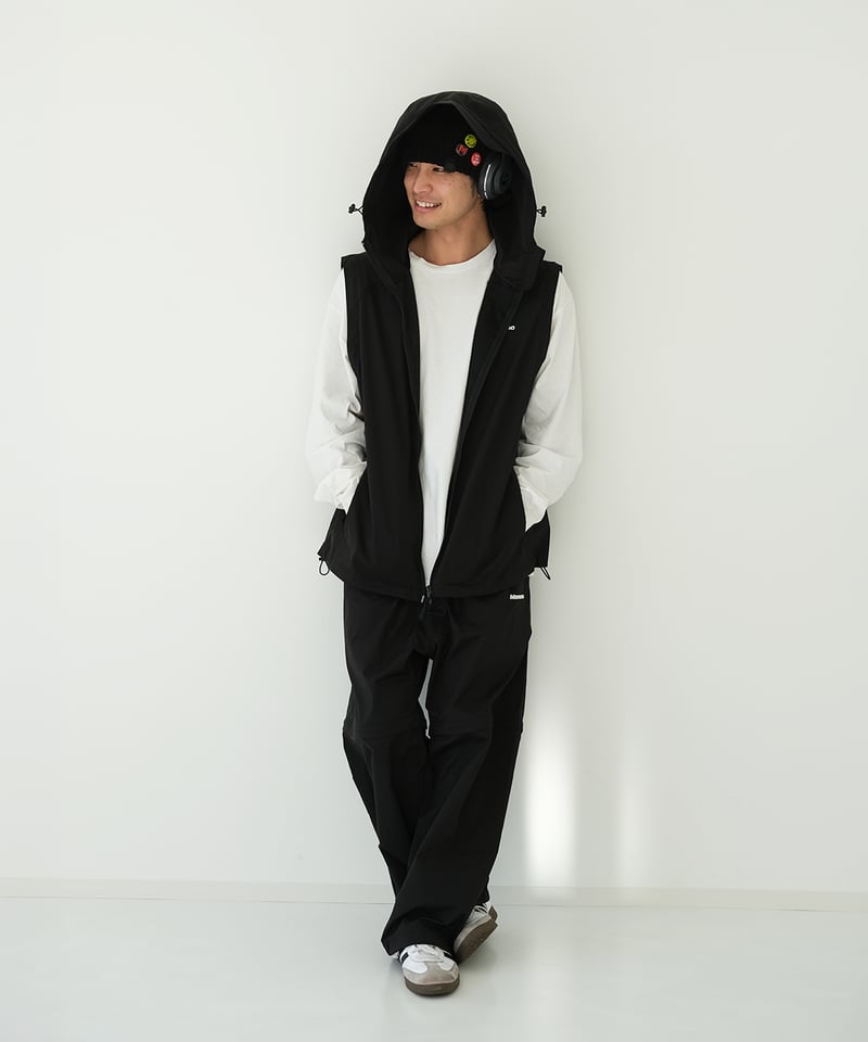 Black】撥水加工＆2WAY Nylon Jacket | Memento