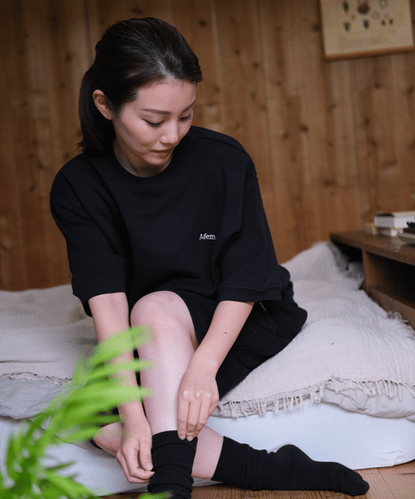 【Black】short sleeve sweat tee