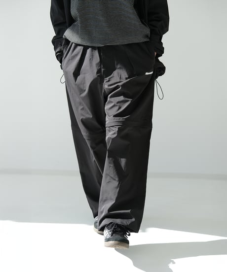 【Black】撥水加工＆2WAY Nylon Pants