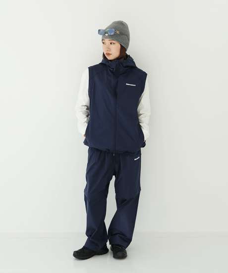【Navy】撥水加工＆2WAY Nylon Pants