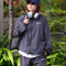 【Charcoal】nylon track jacket