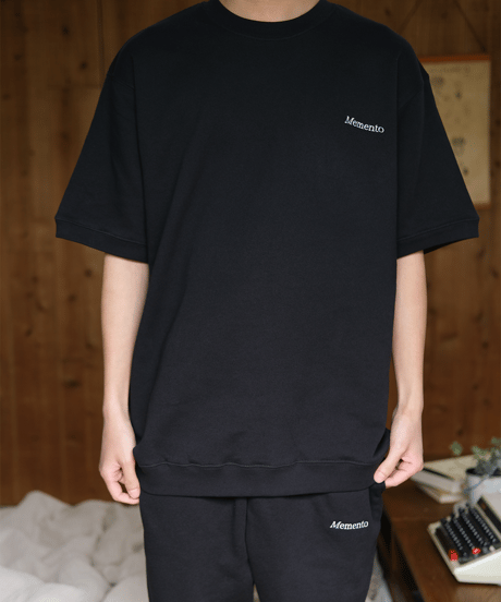 【Black】short sleeve sweat tee