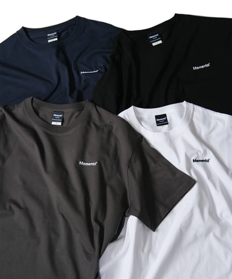 【White】logo tee