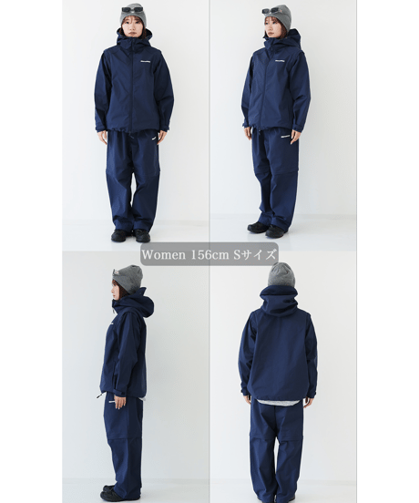 【Navy】撥水加工＆2WAY Nylon Jacket