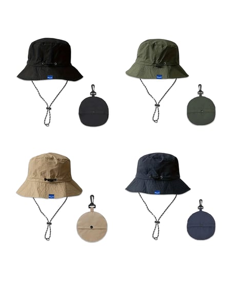 【4Color】UV&撥水加工 nylon bucket hat