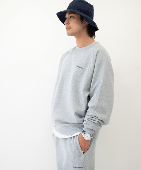 【Gray】raglan sleeve sweat