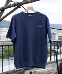 【Navy】short sleeve sweat tee