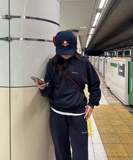 【Navy】raglan sleeve sweat