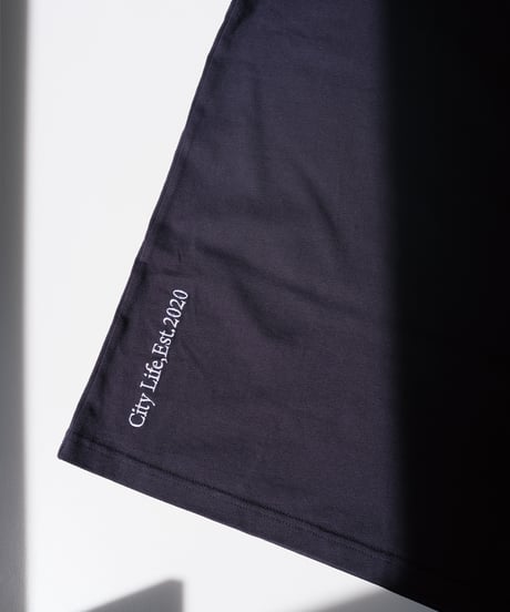 【Navy】city life tee