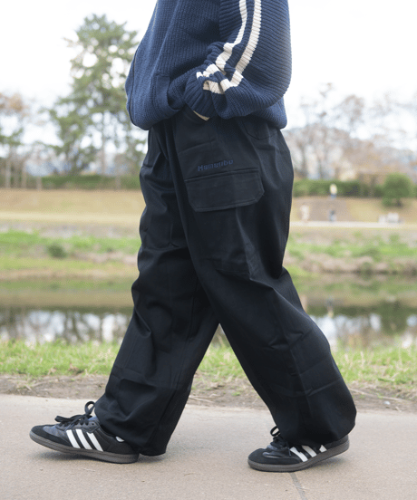 【Black】Snow cargo pants