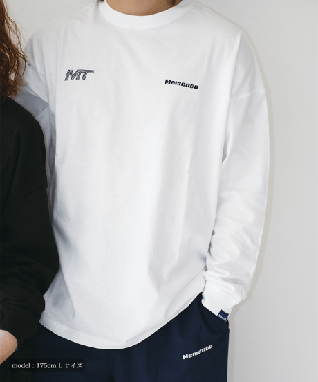 【White】M/T logo L/S tee