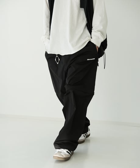 【Black】撥水加工＆2WAY Nylon Pants
