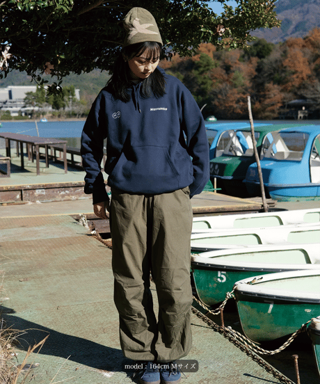【Navy】logo hoodie